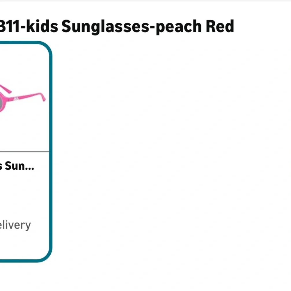 Pink Round Sunglasses for Kids